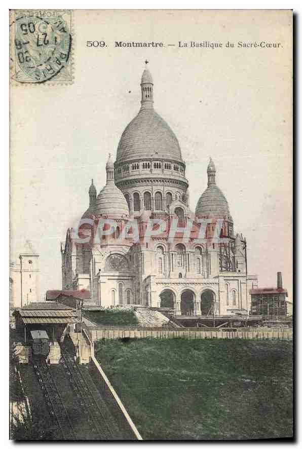 CPA Montmartre La Basilique du Sacre Coeur