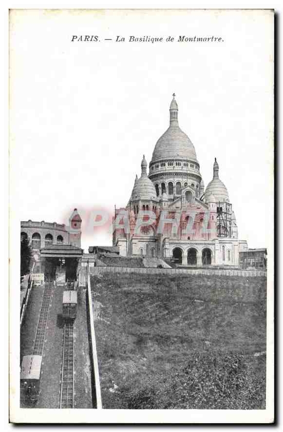 CPA Paris La Basilique de Montmartre
