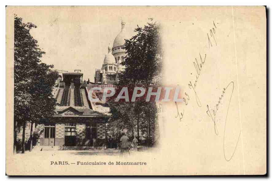 CPA Paris Funiculaire de Montmartre