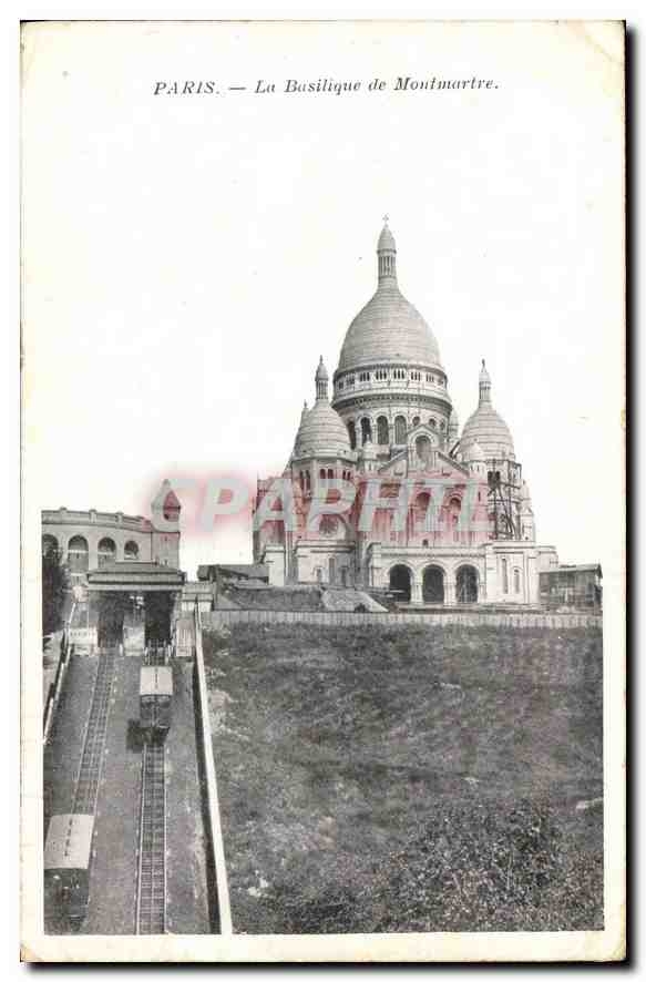 CPA Paris La Basilique de Montmartre