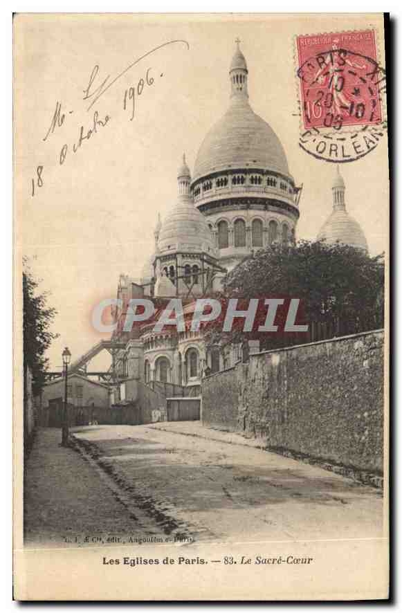 CPA Les Eglises de Paris Le Sacre Coeur