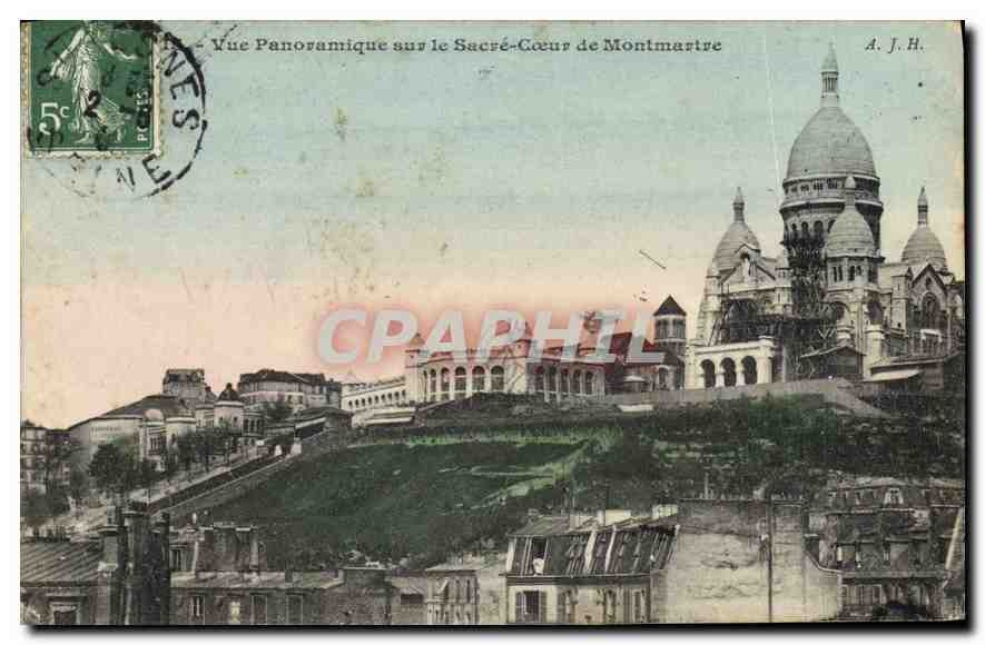 CPA Paris Vue Panoramique sur le Sacre Coeur
