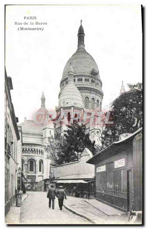 CPA Paris Rue de la Barre (Montmartre)