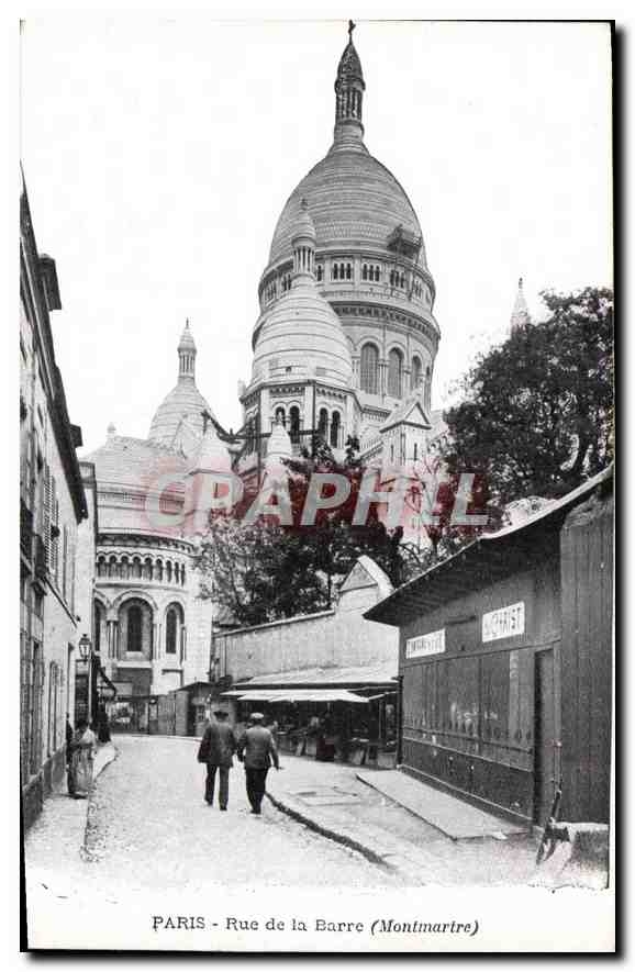 CPA Paris Rue de la Barre (Montmartre)