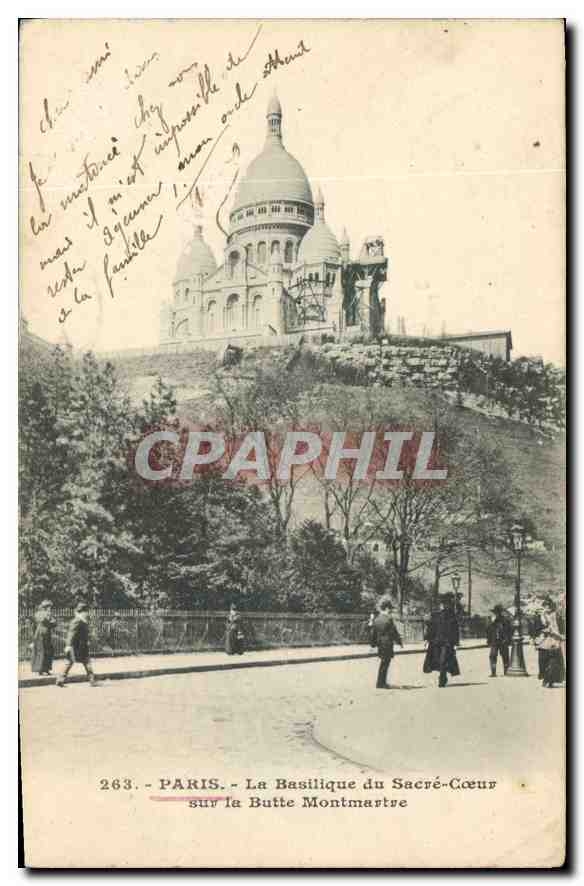 CPA Paris La Basilique du Sacre Coeur sur la Butte Montmartre