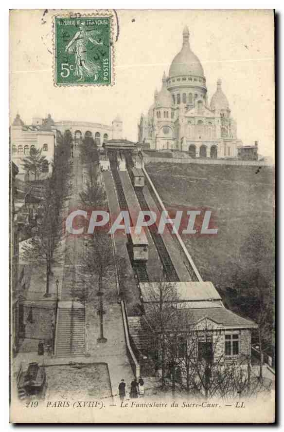 CPA Paris Le Funiculaire du Sacre Coeur