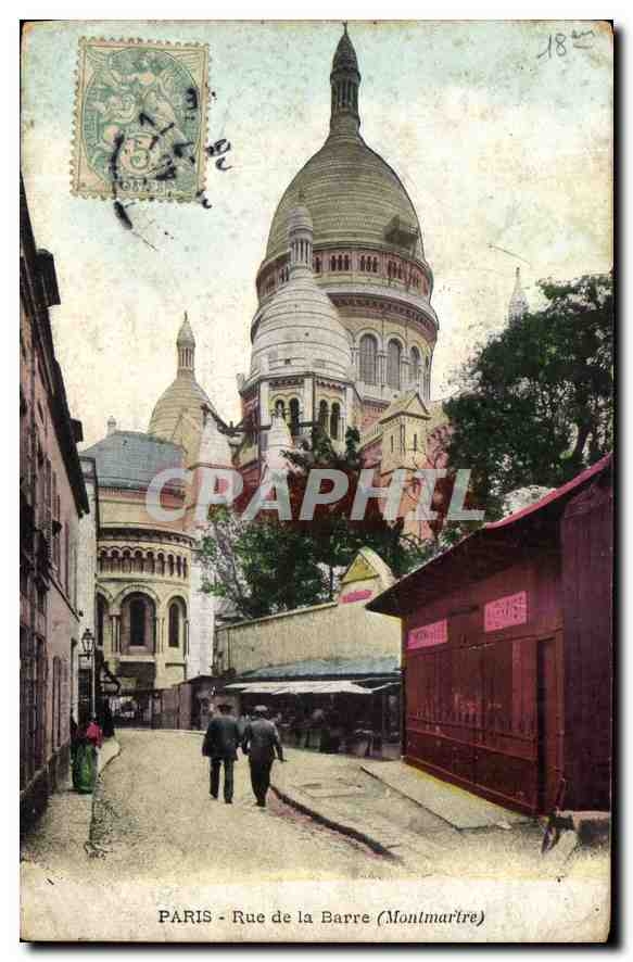CPA Paris Rue de la Barre (Montmartre)