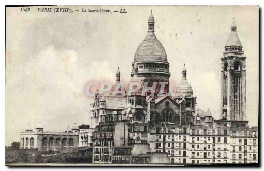 CPA Paris (XVIII) Le Sacre Coeur