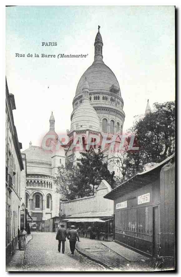 CPA Paris Rue de la Barre (Montmartre)