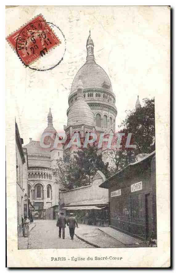 CPA Paris Eglise du Sacre Coeur