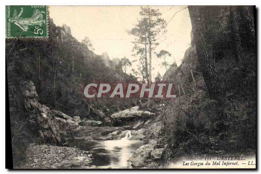 CPA L'Esterel Les Gorges du Mal Infernet