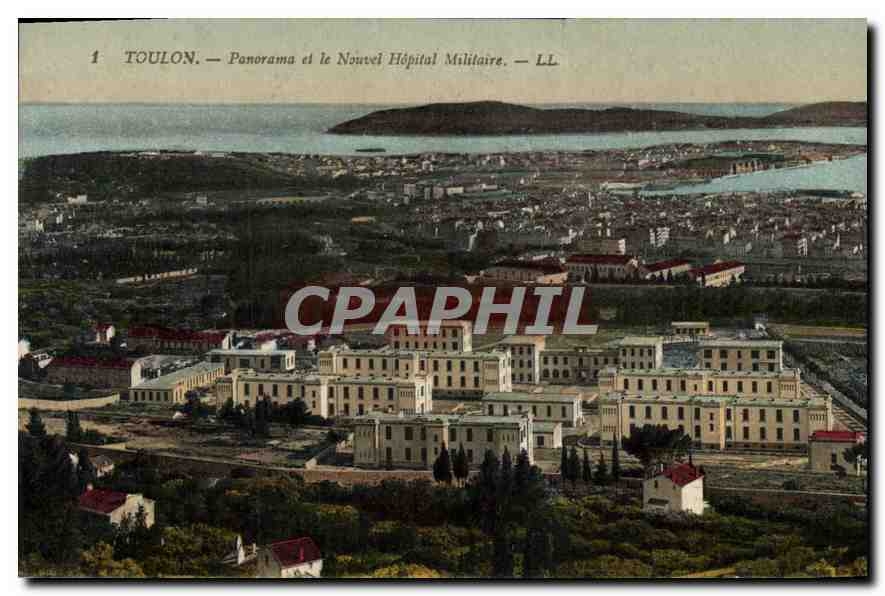 CPA Toulon Panorama et le Nouvel Hopital Militaire