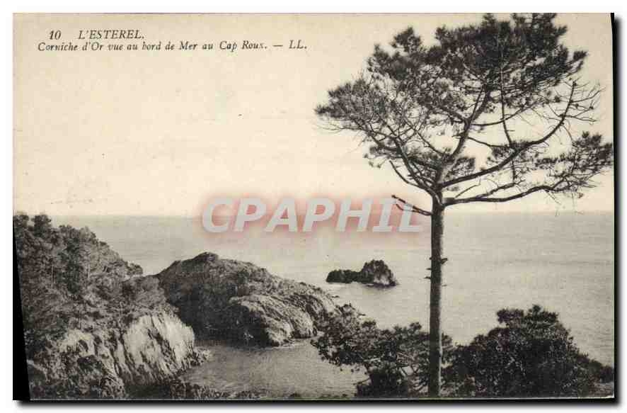 CPA L'Esterel Corniche d'Or vue au Bord de Mer au Cap Rous
