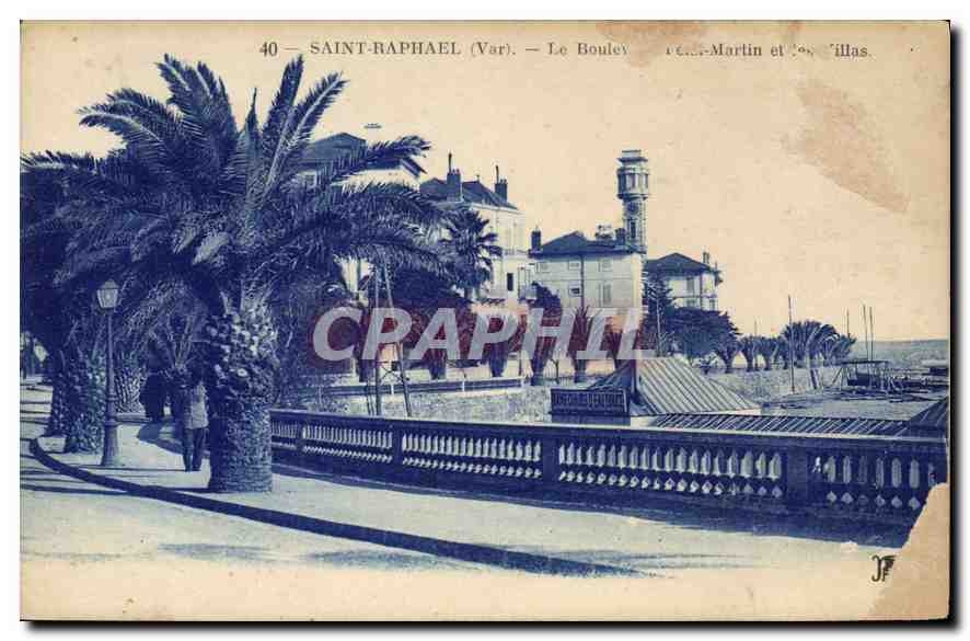 CPA Saint Raphael (Var) Le Boulevard Felix Martin