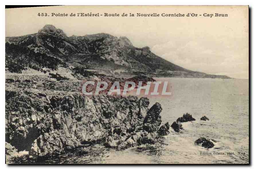 CPA Pointe de l'Esterel Route de la Nouvelle Corniche d'Or Cap Brun