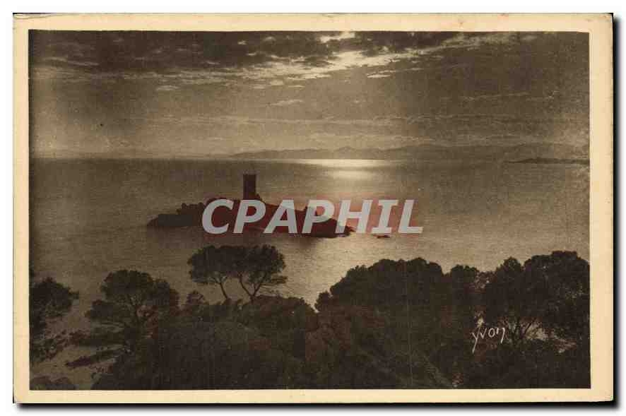CPA Saint Raphael (Var) L'Ile d'Or au Coucher du Soleil