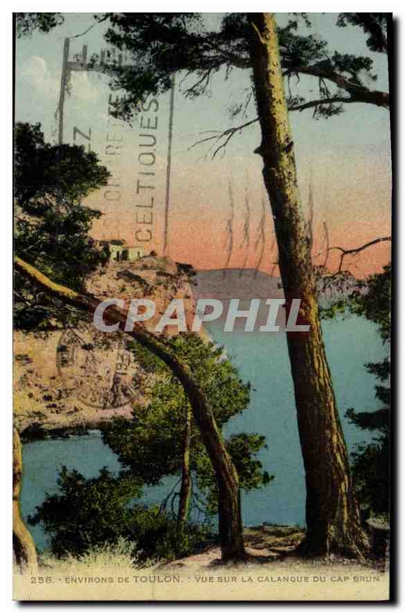 CPA Environs de Toulon Vue sur la Calanque du Cap Brun