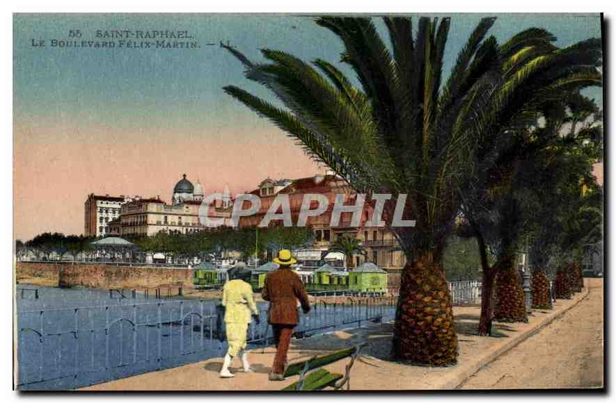 CPA Saint Raphael Le Boulevard Felix Martin