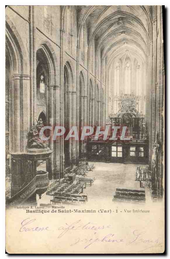 CPA Basilique de Saint Maximin (Var) Vue Interieure