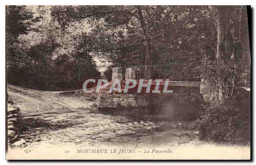 CPA Montreux le Jeune La Passerelle