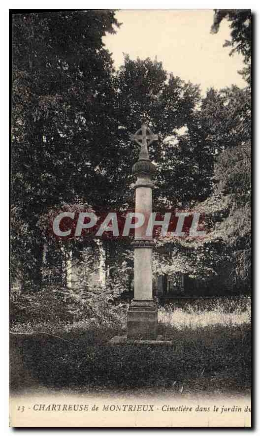 CPA Chartreuse de Montrieux Cimetiere dans le Jardin