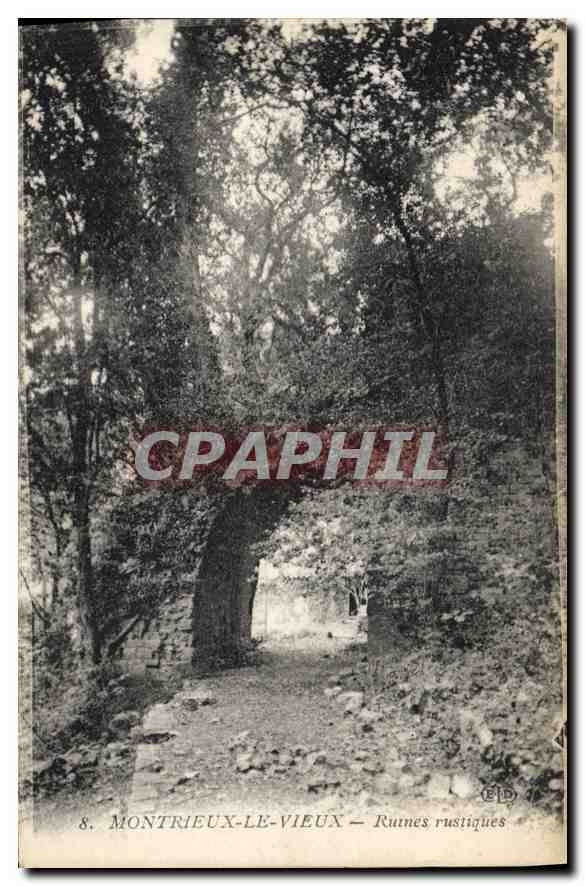 CPA Montrieux le Vieux Ruines rustique