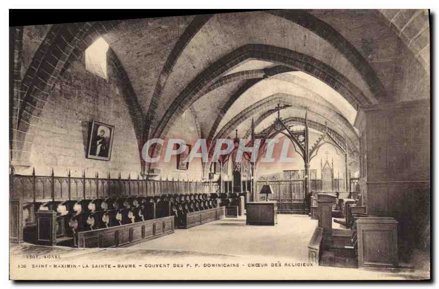 CPA Saint maximin la Sainte Baume couvent des P P Dominicains Choeur des Religieux