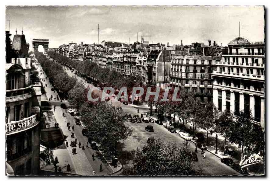 CPA Paris l'Avenue des Champs Elysees