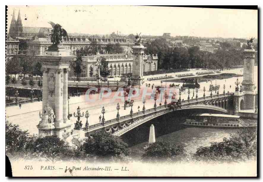 CPA Paris le Pont Alexandre III 
