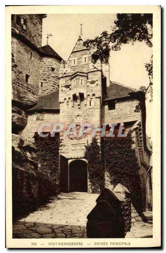 CPA Haut Koenigsbourg entree Principale