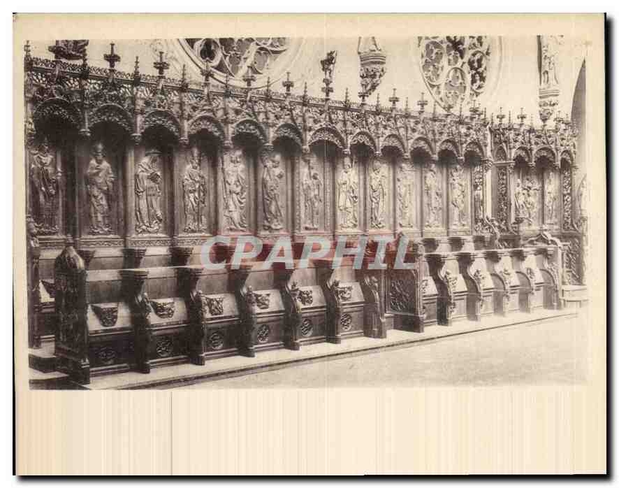 CPA Colmar La cathedrale Les stalles