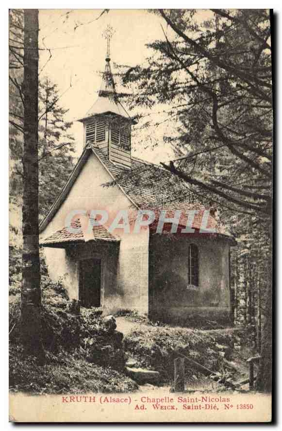 CPA Kruth Alsace chapelle Saint Nicolas 
