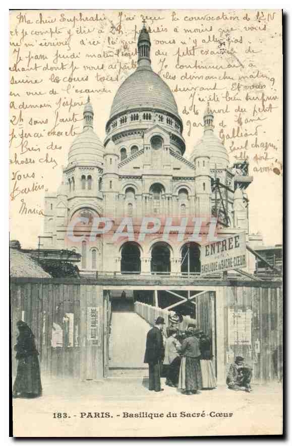 CPA Paris Basilique du Sacre Coeur