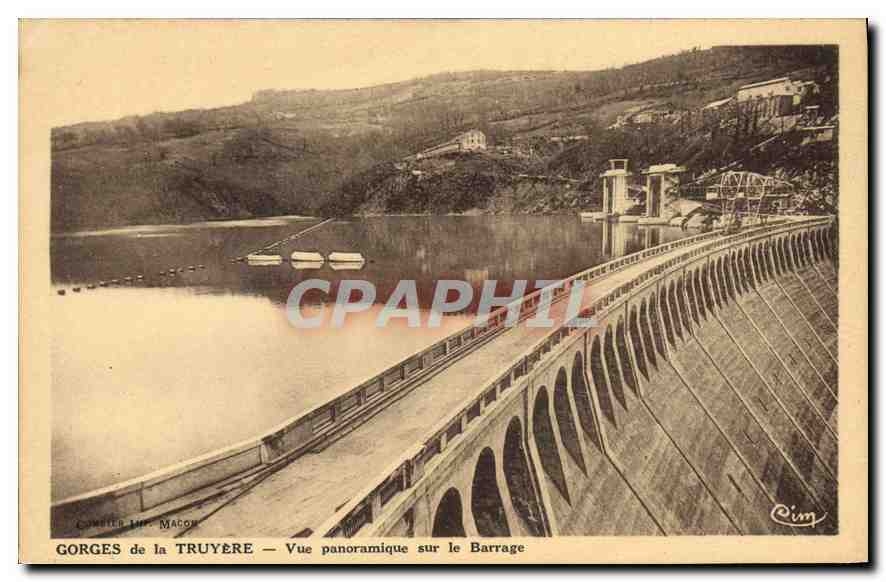 CPA Gorges de la Thiezac vue panoramique sur le Barrage 