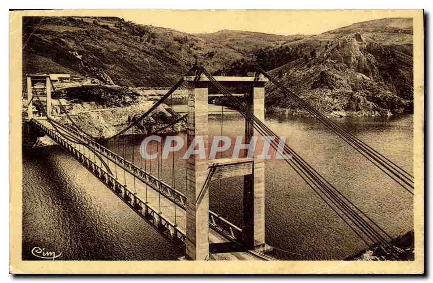 CPA Le Pont suspendu de Treboul