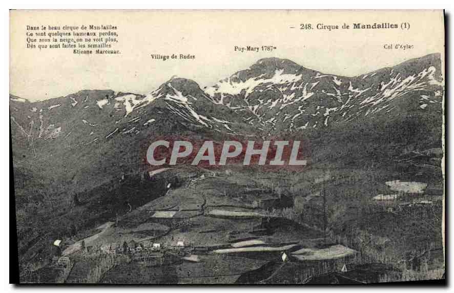 CPA Cirque de Mandailles dans le beau cirque de Mandailles 