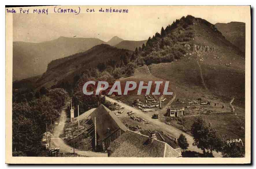 CPA Route du Puy Mary Cantal le Col de Neromes 