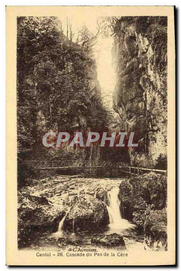 CPA L'Auvergne Cantal Cascade du Pas de la Cere 