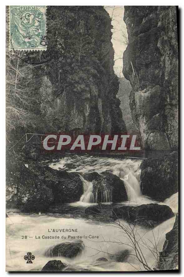 CPA L'Auvergne la Cascade du Pas de la Cere 