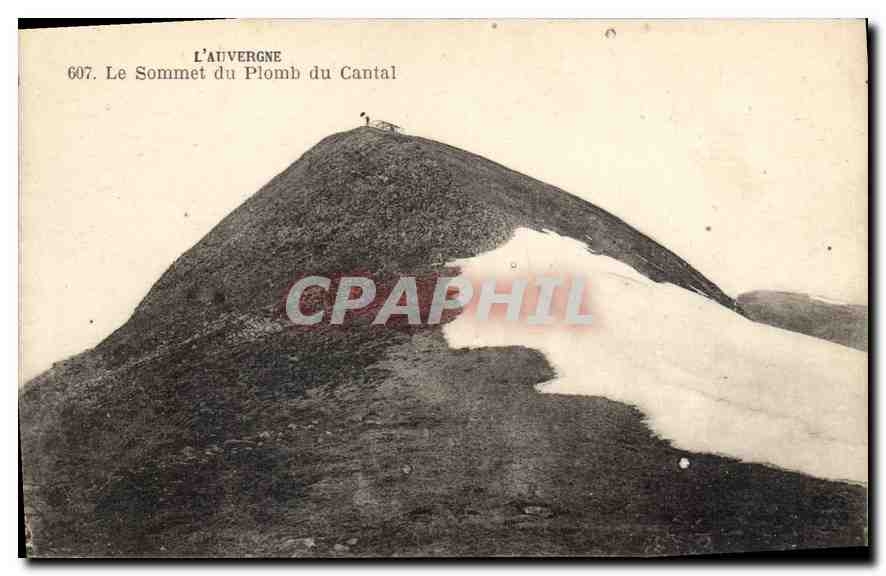 CPA L'Auvergne le Sommet du Plomb du Cantal
