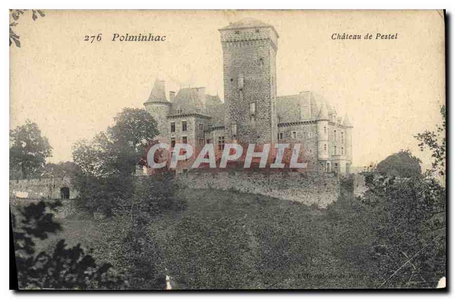 CPA Polminhac chateau de Pestel 