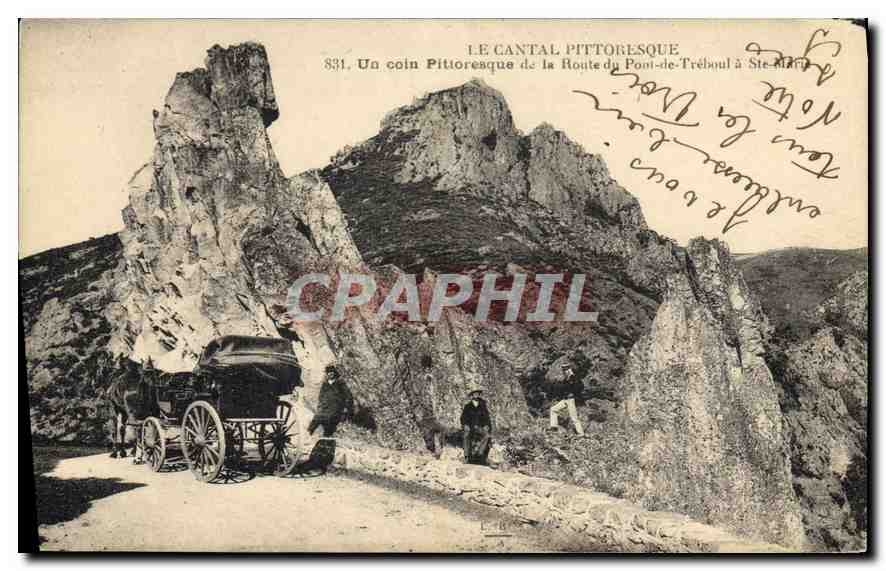 CPA Le Cantal Pittoresque un coin Pittoresque de la Route du pont de Treboul Ste Marie 