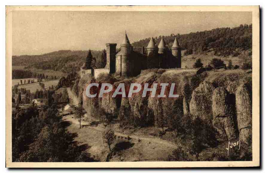 CPA Environs de Saint Flour Cantal le Pittoresque chateau du Saillans