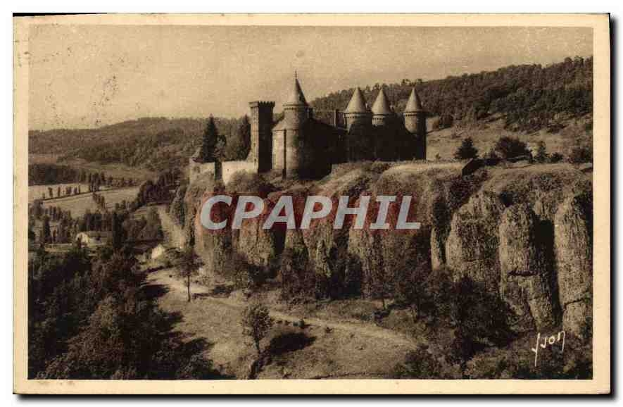 CPA Environs de Saint Flour Cantal Le Pittoresque chateau du Saillans