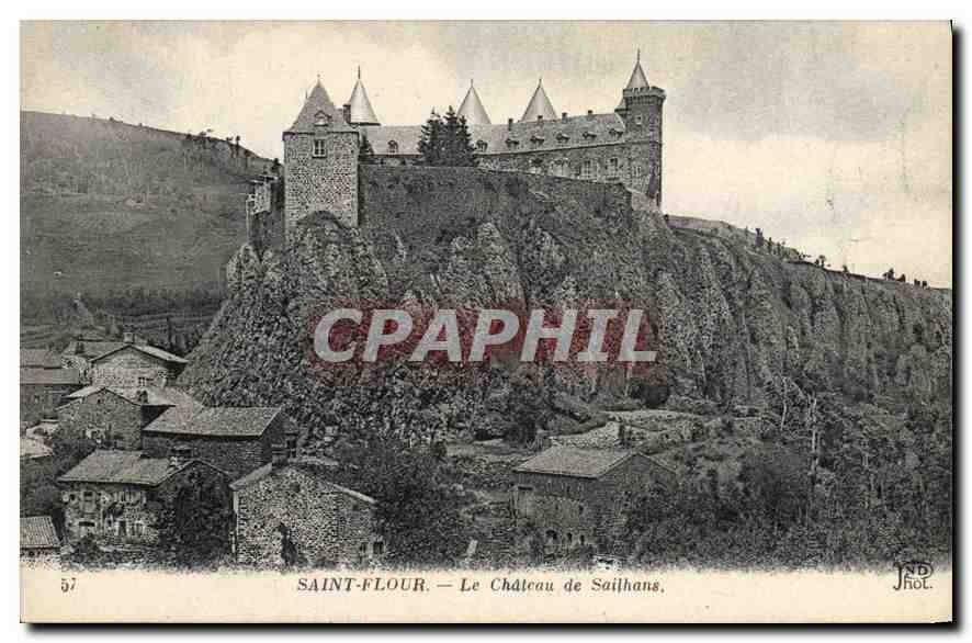 CPA Saint Flour Le Chateau de Sailhans