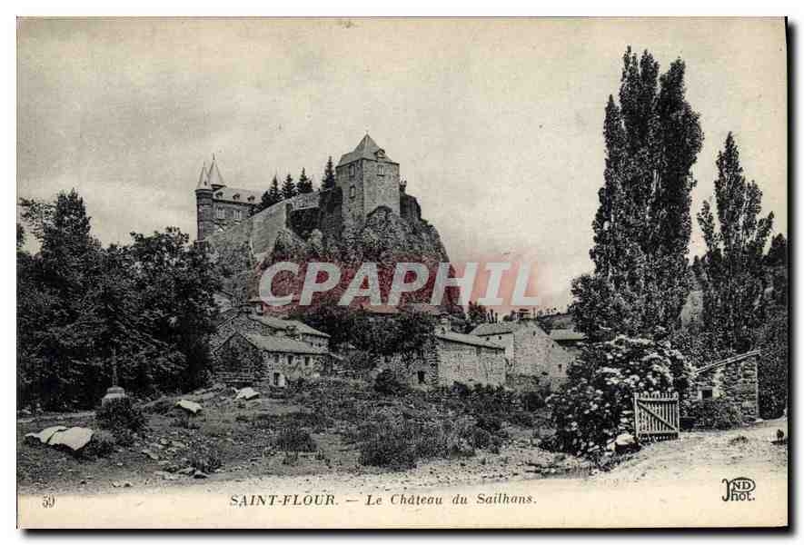 CPA Saint Flour Le Chateau du Sailhans