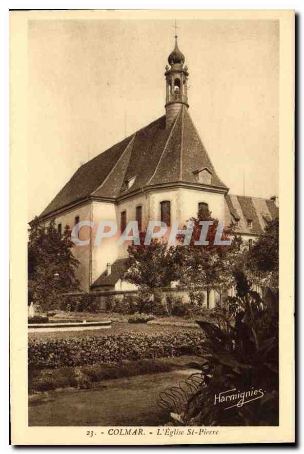 CPA Colmar l'eglise St Pierre 