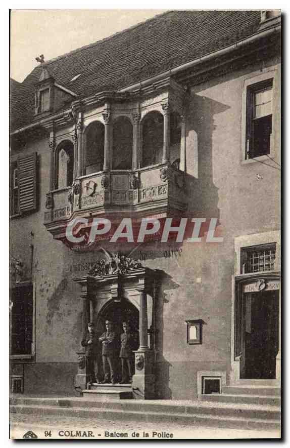 CPA Colmar Balcon de la Police 