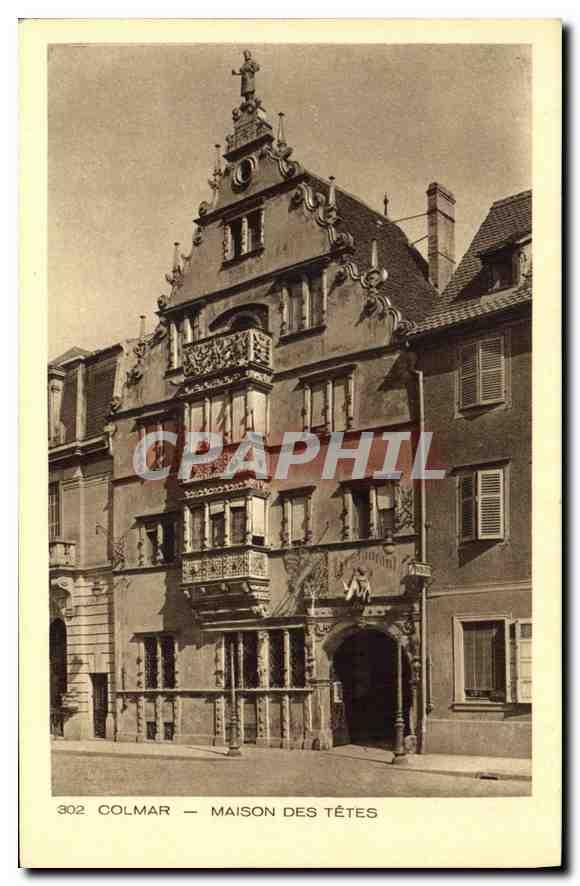 CPA Colmar Maison des tetes 