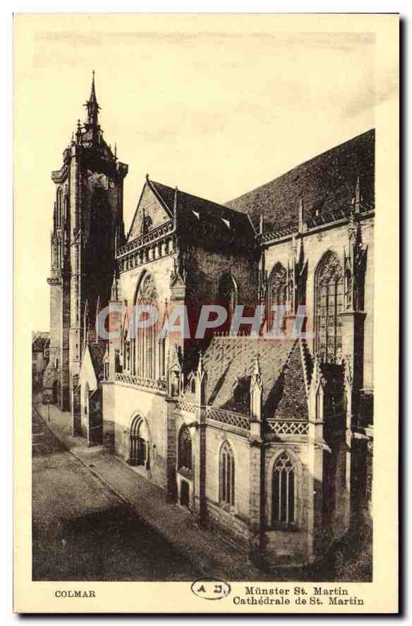 CPA Colmar Cathedrale de St Martin 